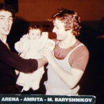 Giuseppe With his daughter Amrita and M. Barishnikov