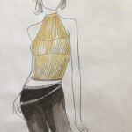 Costume study for programme for Gardeeva