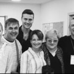 Giuseppe and Susan Arena with some members of Nina Mozer's team at the Lombardia Trophy, Italy