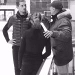 Giuseppe with Italian Champions Pairs Skaters, Nicole DELLA MONICA and Matteo GUARISE