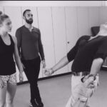 Giuseppe with American Pairs Skaters, Ashley Cain and Timothy Leduc